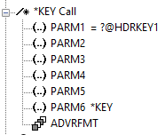 *KEY call to ADVRFMT